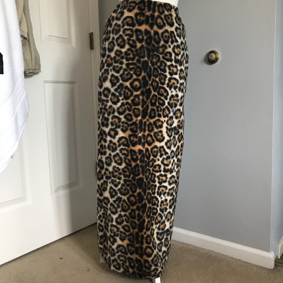Vintage Dresses & Skirts - NEW Vintage Cheetah Print Maxi Skirt